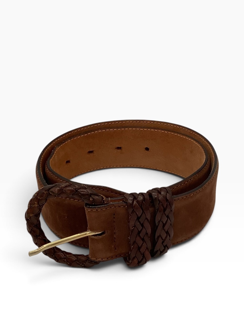 Brooks Brothers Women’s Brown Leather Belt Sz 26